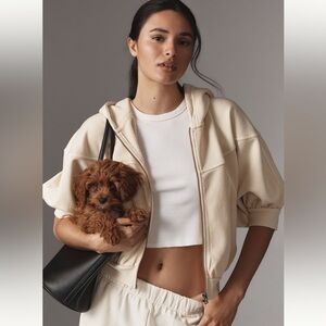 Anthro zipup hoodie sweatshirt